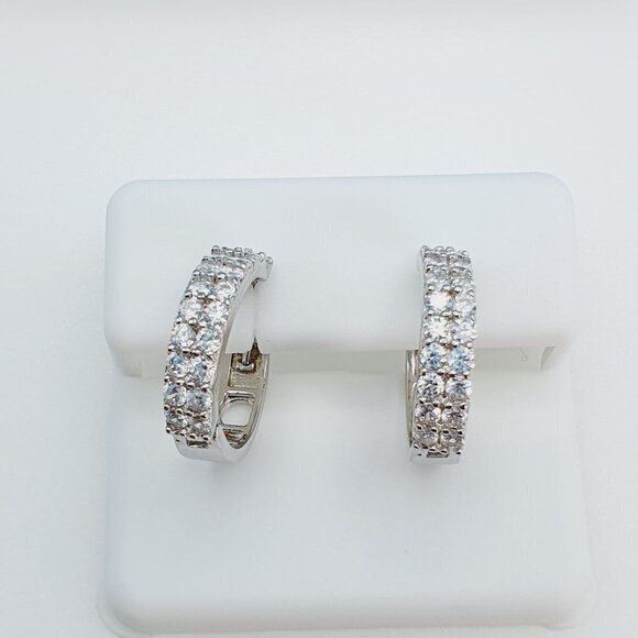 "925 Sterling Silver Cubic Zirconia Earrings, U19254897 - Picture 7 of 11